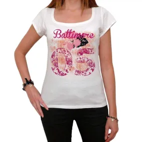 05, Baltimore, Women's Short Sleeve Round Neck T-shirt 00008