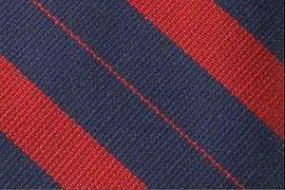 Bar Stripe Necktie 57 Inch Uniform Ties- 6-Pack 707 Navy/Red