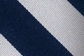 Bar Stripe Necktie 57 Inch Uniform Ties- 6-Pack 811 Navy/Silver