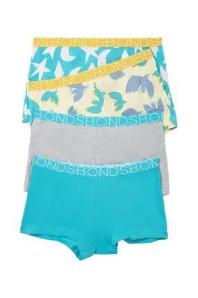 Bonds Girls Shortie 4 Pack - Little Starry Night