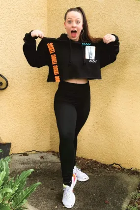 Corey Scherer "Yeroc" Black Cropped Hoodie