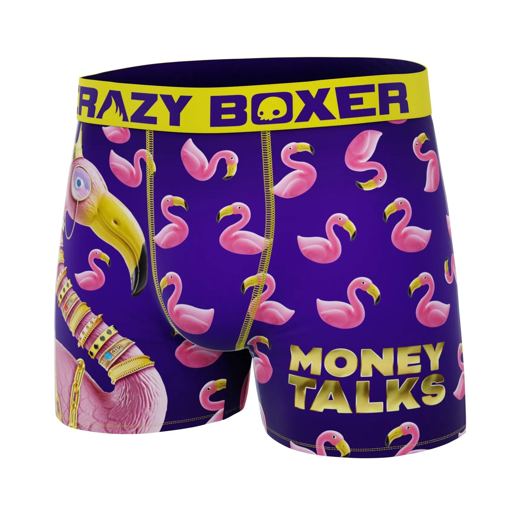 CRAZYBOXER Bling Bling Flamingo Men's Boxer Briefs