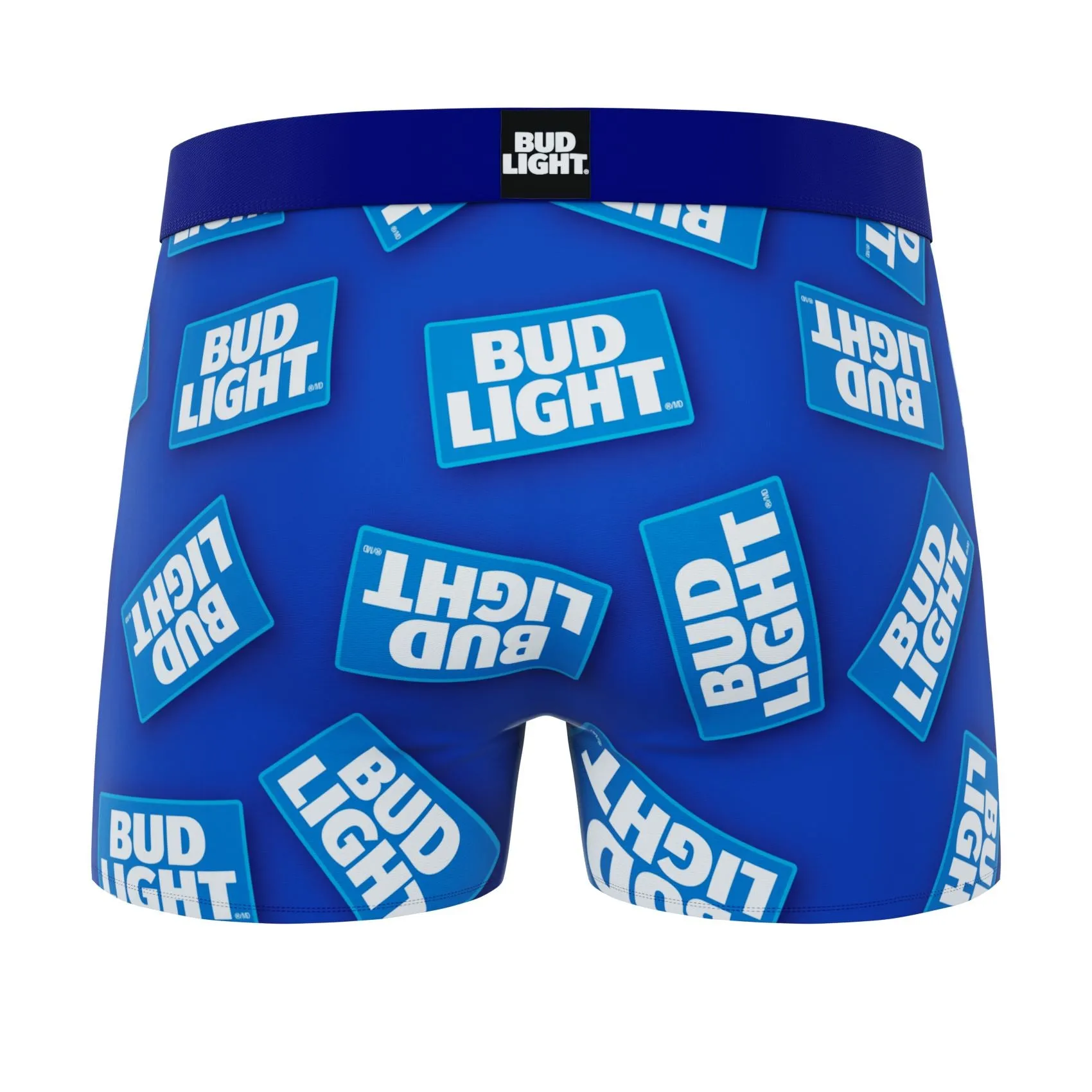 CRAZYBOXER Bud Light Can Logo Men's Boxer Briefs (3 pack)