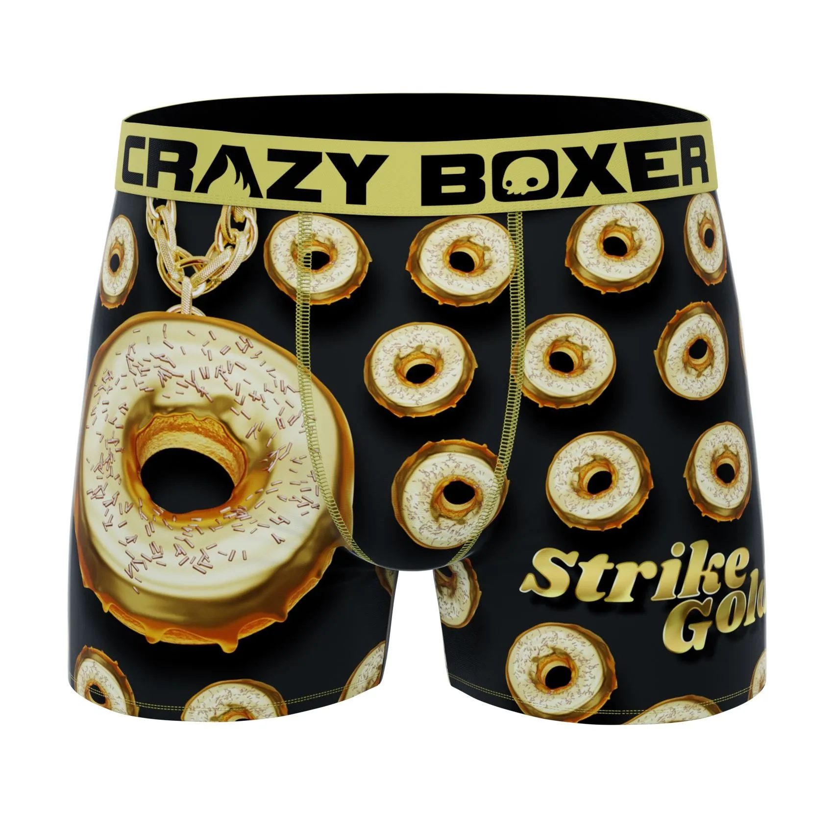 CRAZYBOXER Donuts Bling Bling Men's Boxer Briefs (2 pack)