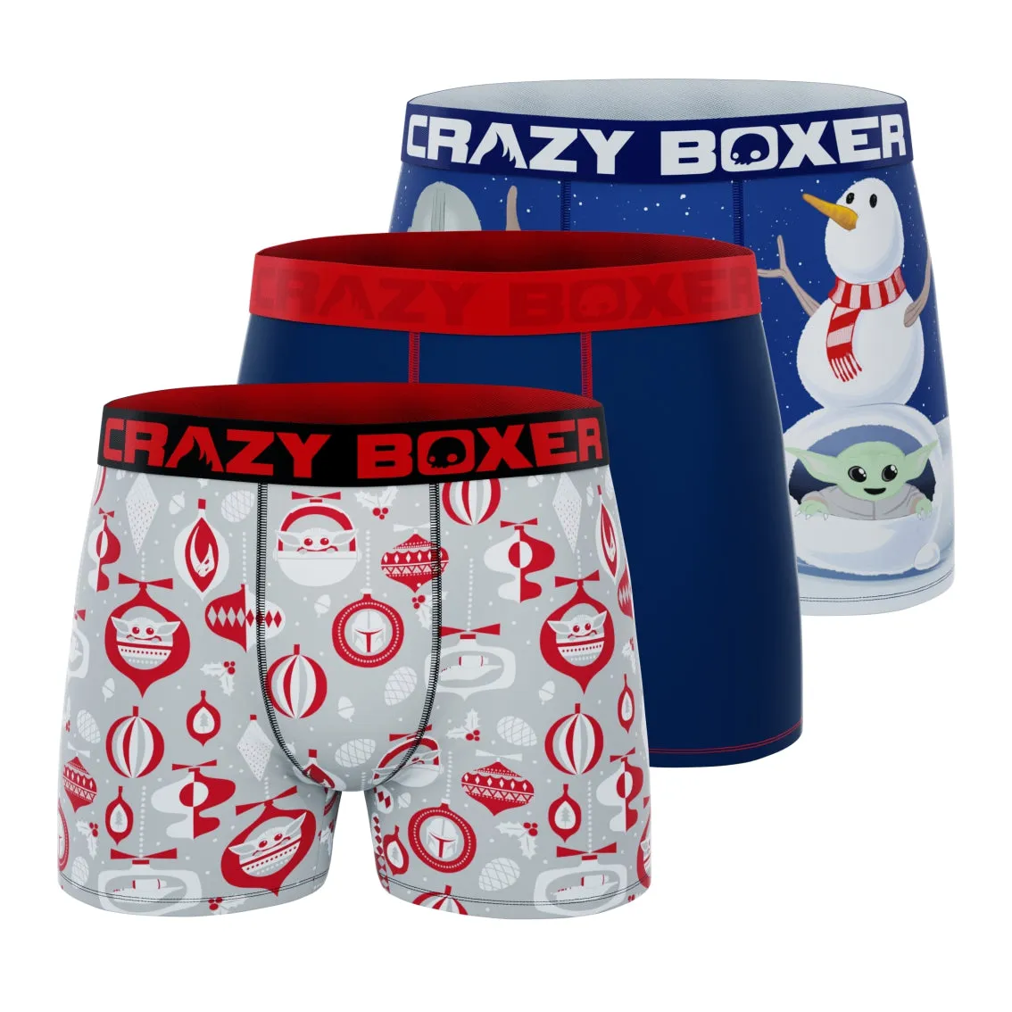 CRAZYBOXER The Mandalorian XMAS  Men's Boxer Briefs (3 pack)