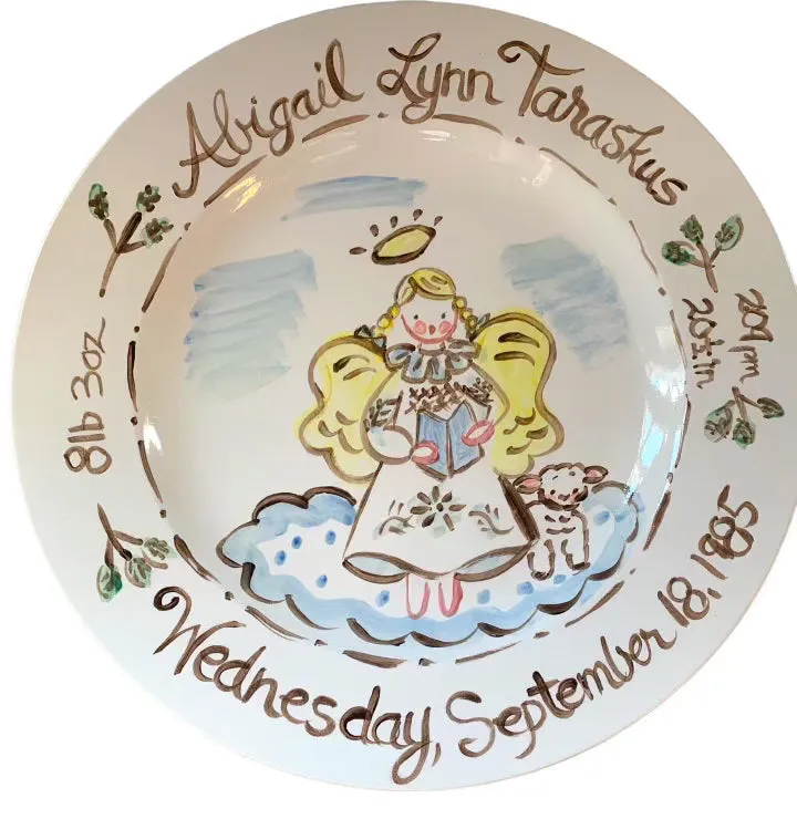 Faith Angel Birth Plate