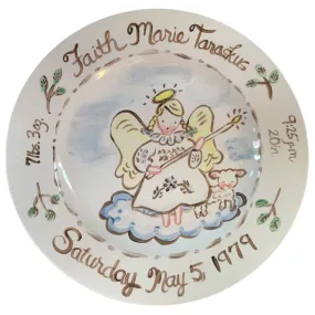 Faith Angel Birth Plate