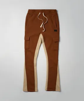 Flare Fleece Sweatpants - Brown