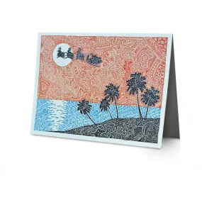 Greeting Card - Christmas Palms