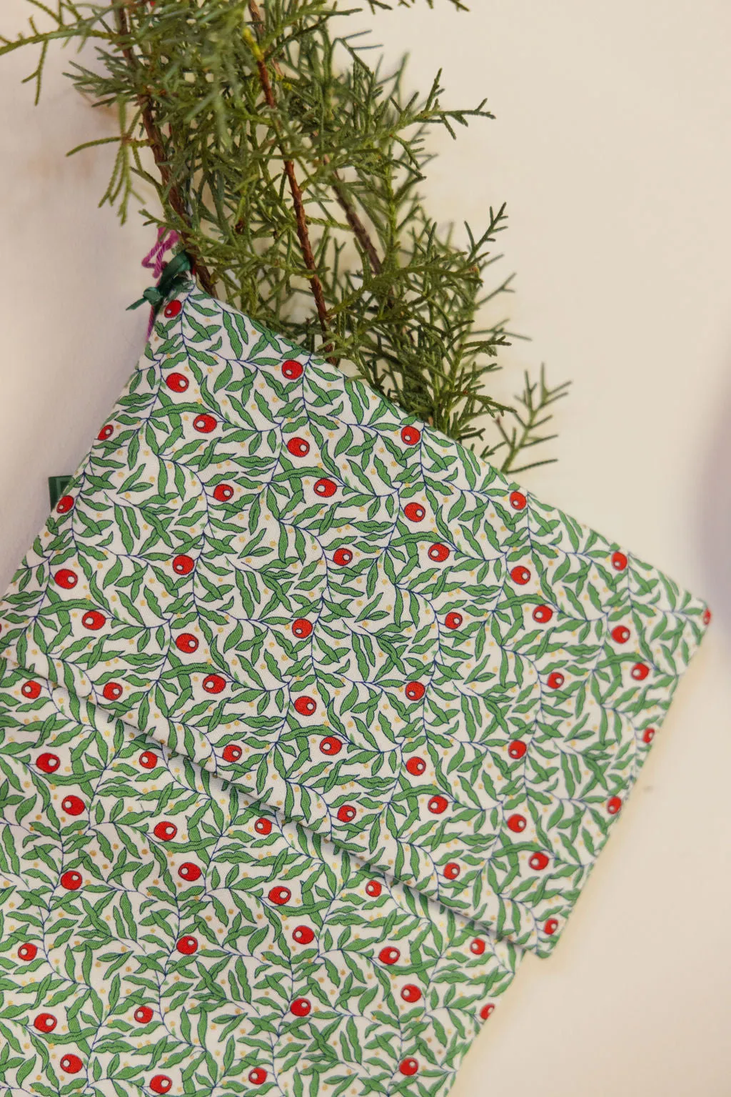 Holiday Berries Christmas Stocking