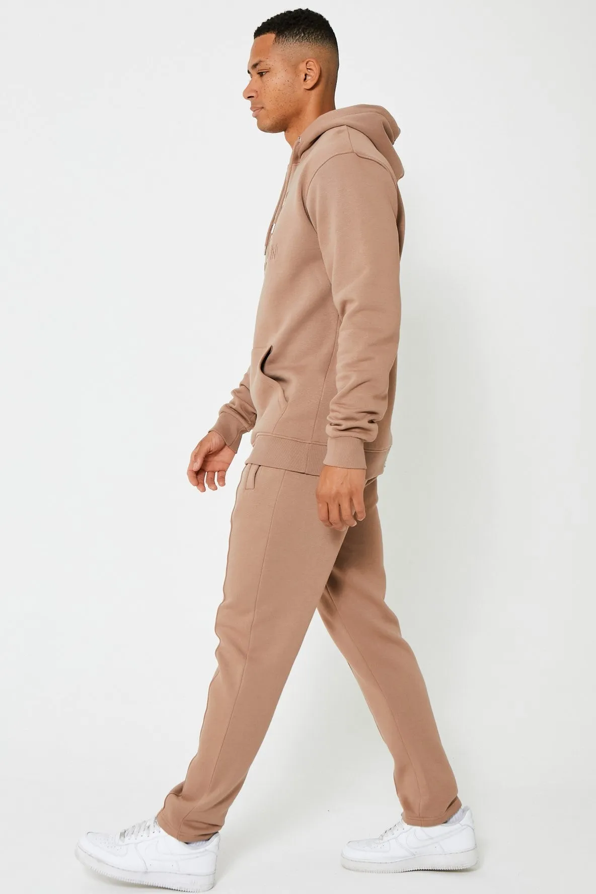 Holloway Road Fleece Tracksuit - Brown