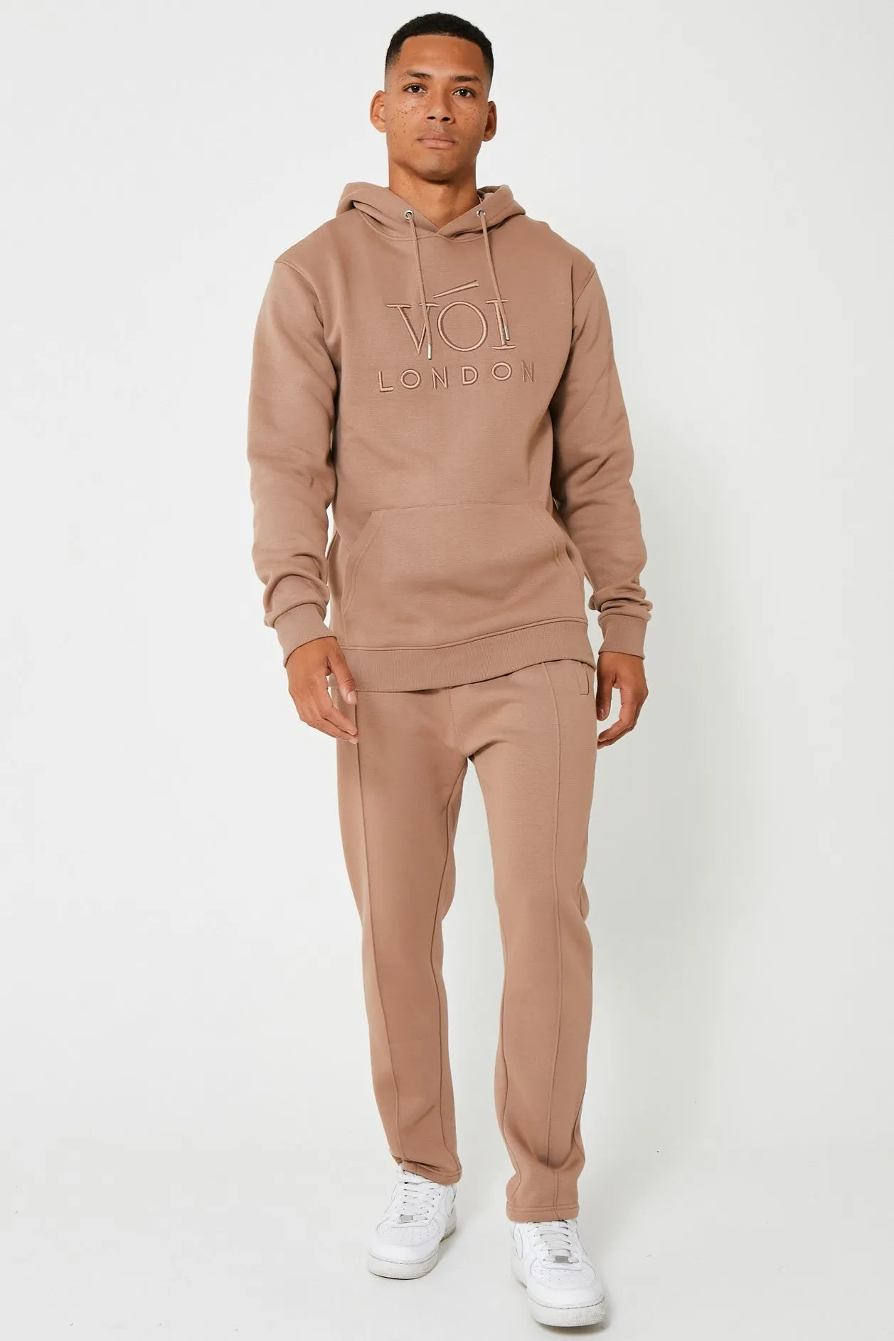 Holloway Road Fleece Tracksuit - Brown