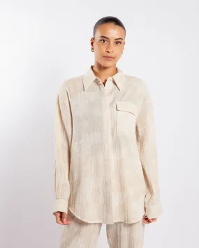 Holzweiler Dais Jacquard Shirt Ecru