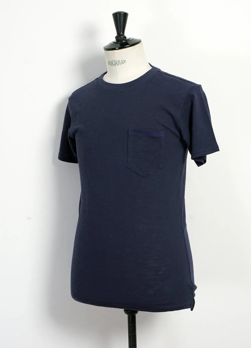 JAMES | Crew Neck Pocket T | Blue