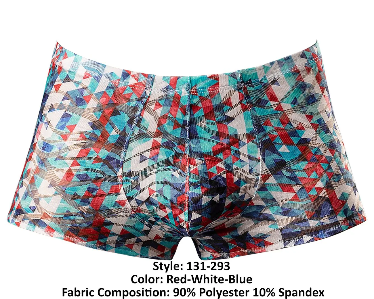 Male Power 131-293 Your Lace Or Mine Pouch Short Color Red-White-Blue