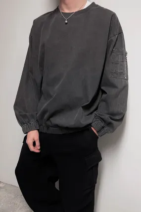 TWILL BLEND CREWNECK